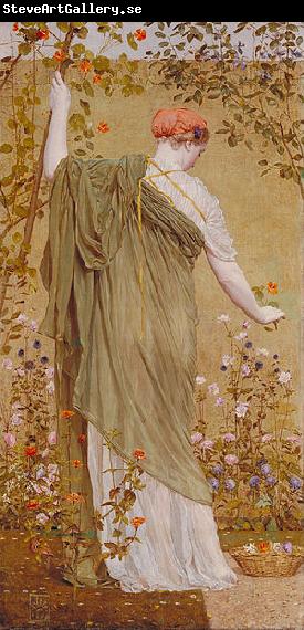 Albert Joseph Moore Prints A Garden